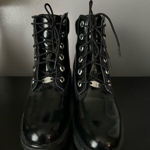 $Final sale$Timberland Black Lace Up Boots